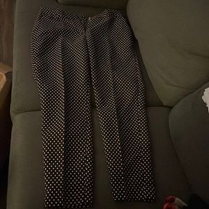 Kate spade Capri polka dot black dress pants. Size 6 - like new